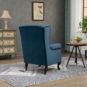 <span class=keywords><strong>Poltrona</strong></span> Moderna di Lusso in Velluto per Arredamento Casa, Sedia Lounge con Schienale Alto - Product Image 3