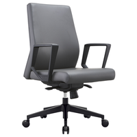 Mobilier de bureau Chaise de salle de conférence en cuir Personnel ergonomique de direction Chaise de bureau visiteur pour salle de réunion