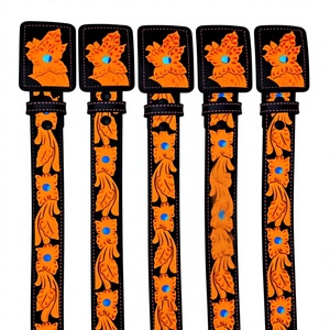 BS INTERNATIONAL Handmade Custom Unisex Accessories High Quality Cow Hide Belts Steel Square Pin Vintage Waterproof Eco-Friendly - Product Image 4