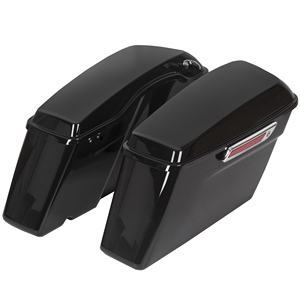 Sacoches de selle dures noires brillantes pour <span class=keywords><strong>Harley</strong></span> <span class=keywords><strong>Road</strong></span> <span class=keywords><strong>King</strong></span> Glide FLHTCH 93-13 - Product Image 5