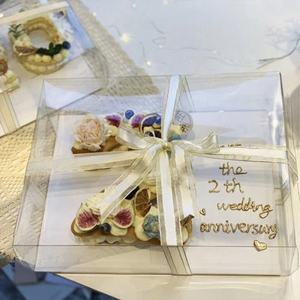 Boîte d'emballage pour <span class=keywords><strong>gâteau</strong></span> en plastique transparent rectangulaire de luxe, vente chaude, boîte à <span class=keywords><strong>gâteau</strong></span> <span class=keywords><strong>transparente</strong></span> pour le <span class=keywords><strong>transport</strong></span>, alphabet - Product Image 3