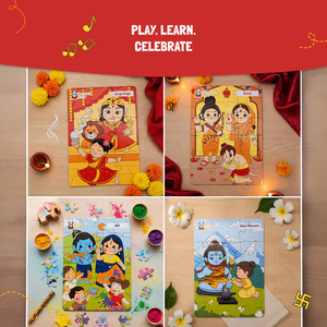 Ensemble de jouets éducatifs pour enfants 4 en 1, pack de puzzles multiples, jeu d'apprentissage cognitif pour garçons et filles, petite enfance - Product Image 6