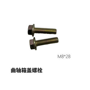 Vis et boulons de fixation du couvercle du carter pour moteurs diesel refroidis par air 170-173F & 178-192F M8*28 & M8*33 Pièces de moteur - Product Image 2