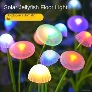 Lámpara de Pie Solar LED Moderna para Exteriores, Diseño de Medusa, IP65, Alimentación por CC, Iluminación de Jardín y Paisaje - Product Image 2