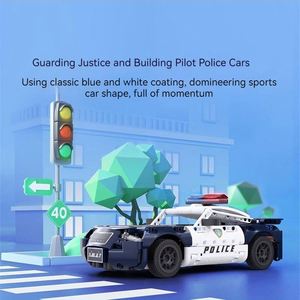 Youpin ONEBOT Building Blocks Police Cars,assembled Toys Educational Puzzle Children's Static Simulation Model - Product Image 5