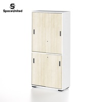 Archivador Alto de Madera Premium SpaceUnited, Almacenamiento de Oficina, Biblioteca Escolar, Muebles de Oficina de Lujo