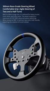 Volant de course à retour de force PXN V99, 900 ° /270 °   Pédales à effet Hall rotatives avec levier de vitesses 6+1 pour <span class=keywords><strong>PC</strong></span> PS4 Xbox Series X/S - Product Image 5