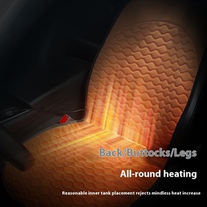 Coussin de siège chauffant intelligent 12V pour l'hiver, en polyester, universel pour voiture, berline, camion, vente en gros du fabricant YM-2023- - Product Image 4