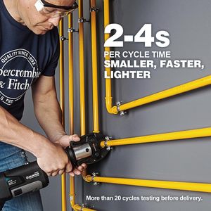 Zupper PZ-1930 Mini Pro Press Tool Kit avec 1/2 ", 3/4", 1 "Pro Press Jaws pour Copper <span class=keywords><strong>Viega</strong></span>, 2pcs Battery - Product Image 6