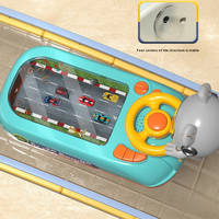 Jouet interactif éducatif de volant d'enfants de jeu d'aventure de course de voiture de table de simulation pour le bébé d'enfants