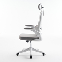Chaise de direction réglable moderne à dossier haut, chaise en maille de bureau respirante et pivotante