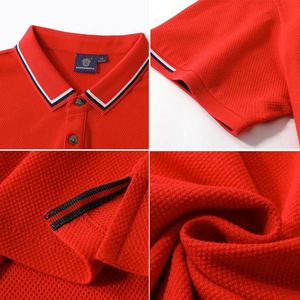 เสื้อยืดโลโก้ OEM แบบเปล่า พิมพ์ลายโลโก้ตามสั่ง เสื้อโปโลผู้ชายแบบเรียบสำหรับเล่นกอล์ฟ - Product Image 3