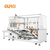 Machine automatique de formage de cartons verticaux Gurki, machine de pose de fonds de cartons