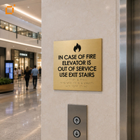 Panneau signalétique en relief conforme ADA, panneau lumineux LED pour hôtel, plaque tactile en braille pour la décoration des halls d'hôtel et des espaces publics