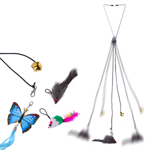Hanging Door Bouncing Mouse Cat Toy for Indoor Door <b>Frame</b> Cat Interactive Toy Mice Toys for <b>Play</b> Exercise Boredom - Product Image 5