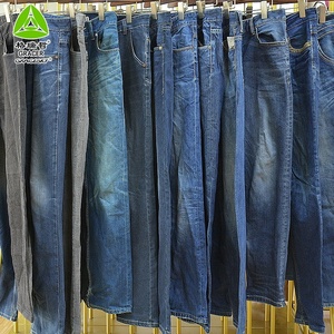 Jeans en denim d'occasion pour hommes, vêtements décontractés d'été, balles de vêtements usagés propres et bon marché, toutes tailles - Product Image 3