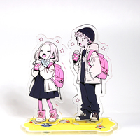 Aoyu Pas de quantité minimale de commande Personnalisé Labu Acrylique Standee Plastique Dessin Animé Anime Rotatif Acrylique Standees Impression Double Face