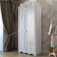 Armoire de chambre à coucher de haute qualité à 4 portes, en plastique et MDF, personnalisable, avec tiroirs, design moderne