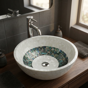 Premium Resin Marble Quartz Countertop Sink Basin With Smooth Polished Finish For Modern Bathroom Vanity Water Resistant Design - Product Image 4