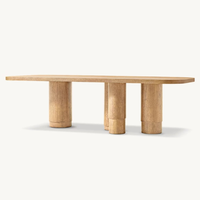 Meubles de restaurant classiques de luxe Table de conférence Bureau Villa peut être personnalisé ventes directes d'usine