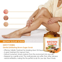 Gommage au sucre brun papaye, exfoliant naturel pour le corps, dissolvant de Cellulite, gommage de Pigmentation corporelle pour l'exfoliation