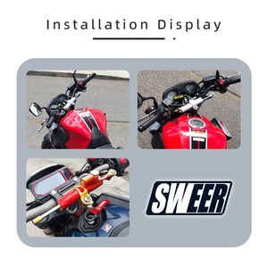 Para <span class=keywords><strong>Honda</strong></span> <span class=keywords><strong>Cb500R</strong></span>/Cb400R, accesorios para motocicleta, máquina Cnc, soporte de amortiguador de dirección ajustable, Kit de estabilizadores - Product Image 3