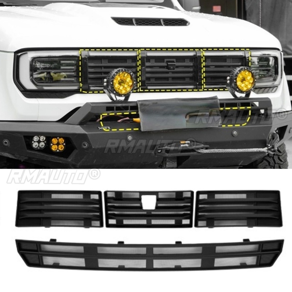 Four set series Matte Black