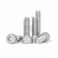 Boulon à tête hexagonale en acier inoxydable 304 316 M2 M2.5 M3 M4 M5 M6 M8 M10 M12 M16 filetage métrique hexagonal boulon à tête Allen