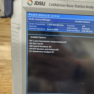 เครื่องวิเคราะห์สถานีฐานเซลล์ไวแอร์ JDSU JD785B 9kHz-8GHz ที่ใช้แล้ว - Product Image 2