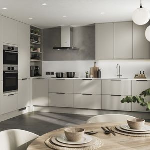 TỦ ẤM Áp sang trọng ánh sáng Bắc Âu, cửa kính với các thiết bị tích hợp, phong cách & thoải mái, biểu tượng của nhà bếp Bắc Âu lý tưởng - Product Image 2