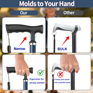 Nuovo Arrivo: Bastone da Passeggio Pieghevole Regolabile, Punta Rinforzata per <span class=keywords><strong>Tutti</strong></span> i Terreni, Nuovo Stile 2025 - Product Image 3