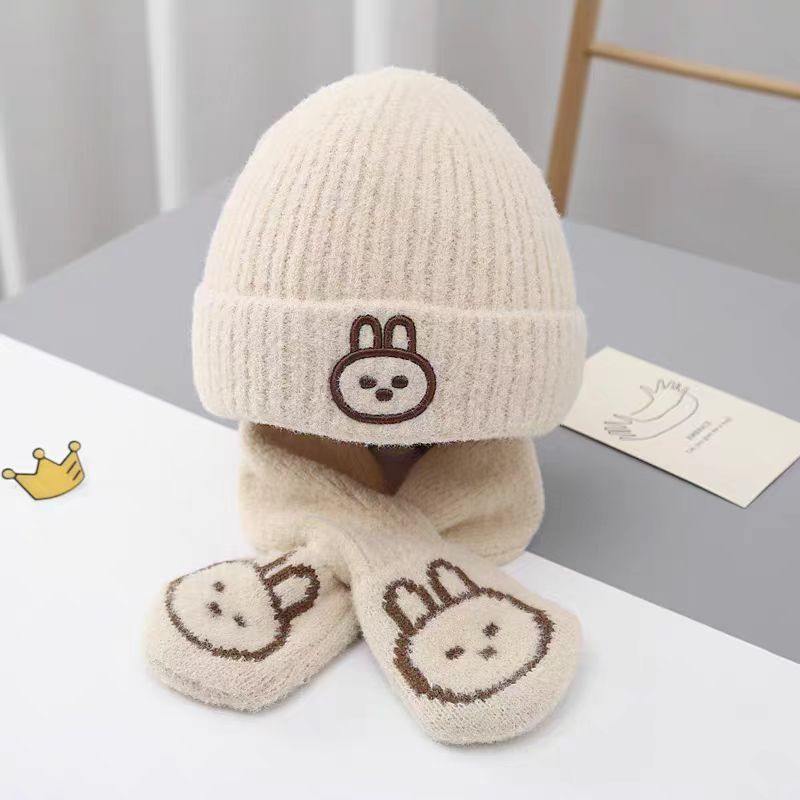 Ensemble lapin mignon-beige