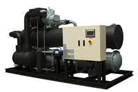 Glycol à basse température/saumure ou refroidisseur refroidi à l'eau de mer pour l'industrie chimique ou le refroidissement des fruits de mer (-25 degrés centigrades)