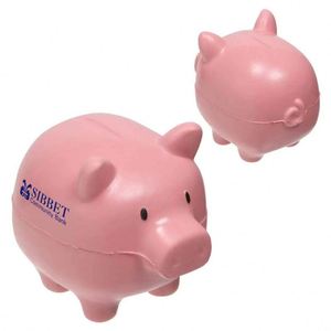 Pelota Antiestrés Promocional de Cerdo Adorable, Juguete Blando de Espuma PU con Forma de Dibujo Animado, Portátil, Impreso con Serigrafía, Regalos de Bienvenida - Product Image 1