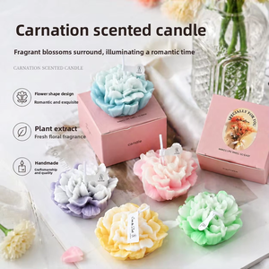 Vela de Peonía para Graduación y San Valentín, Hecha a Mano con Cera de Soya, Sin Humo, Ecológica, No Tóxica, con Fragancia Creativa, Venta al Por Mayor - Product Image 6