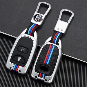 Accessoires automobiles intérieur en alliage de Zinc couverture de clé de voiture Silicone clé de voiture coque Fob support adapté pour Hyundai <span class=keywords><strong>Kia</strong></span> - Product Image 3