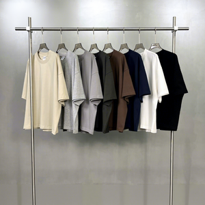 T-shirt à manches courtes unisexe en coton pur épais, respirant, résistant aux UV et imperméable, coupe ample streetwear - Product Image 4