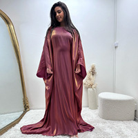 Nouvelle Robe de Soirée Scintillante Abaya Émiratie Élégante Turque Unie Longue Modeste pour Femmes Musulmanes