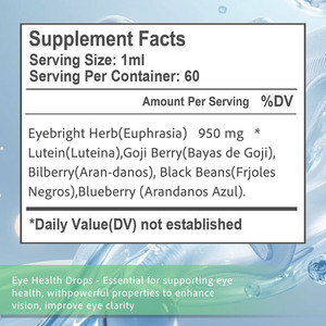 Gotas para la Salud Ocular para Adultos OEM ODM, Líquido Natural con Protección Contra la Luz Azul, Antioxidante, Defensa Macular, Nutrientes - Product Image 2
