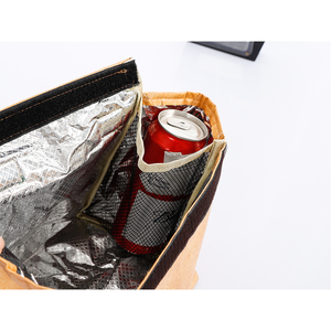 Sac fourre-tout thermique lavable <span class=keywords><strong>2023</strong></span> Offres Spéciales marron durable 20L avec doublure Tyvek sac à lunch isolé haute capacité - Product Image 6