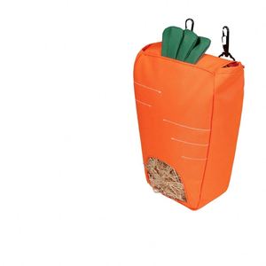 Sac de nourriture suspendu en forme de carotte pour lapin, cochon d'Inde, chinchilla, hamster, petits animaux, support pour herbe sèche, pochette d'alimentation - Product Image 1