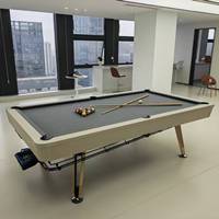 Table de billard en ardoise 7/8/9 pieds avec retour automatique de balles, style moderne, pour bars, centres de loisirs et salles de jeux - Vente en gros usine