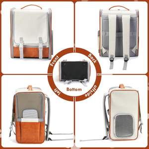 Portable Cat Pet Carrier <b>Backpack</b> <b>for</b> Medium Small Cats and <b>Dogs</b> Carry Bag Travel Mesh Airline Approved Pet Carrier <b>Backpack</b> - Product Image 6