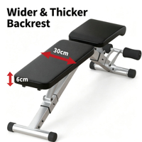 Banc de musculation pliable et réglable en métal pour abdominaux et sit-ups – Équipement de fitness à domicile