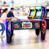 Table de jeu d'arcade interactive à monnayeur pour deux joueurs, machine de jeu électronique éducative de réflexes, RVB, en anglais