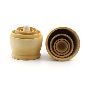DIY Poupées gigognes russes Matryoshka en bois vierges à peindre, jouet en bois à cinq couches - Product Image 3