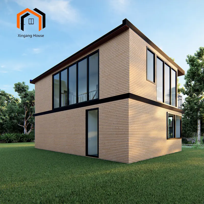 Casa prefabricada móvil con estructura de acero, contenedor de Villa móvil, venta al por mayor