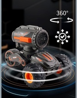 2024 électrique rotation déformation voiture jouets 2-en-1 Interchangeable jouet bulle pistolet hauts véhicule routier 360 degrés Rc bulle voiture