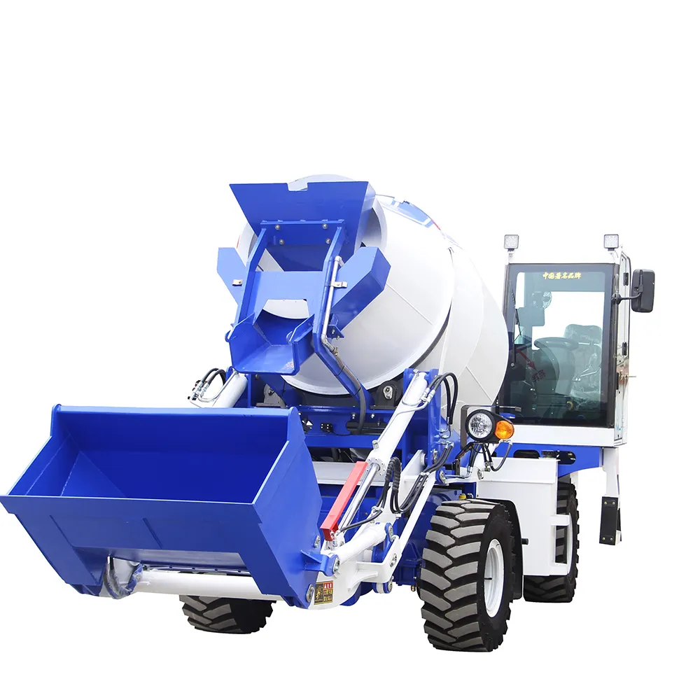 Hengwang HWJB200 2 cubic meters mixing capacity self loading concrete mixer truck