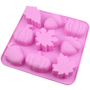 แม่พิมพ์ซิลิโคนรูปฟักทอง 9 หลุม แบบใหม่ สำหรับทำเค้ก สบู่ เรซิ่น เทียน ทำเองที่บ้าน ใช้ซ้ำได้ - Product Image 5